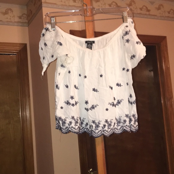 Rue21 Tops - Embroidered off the shoulder top